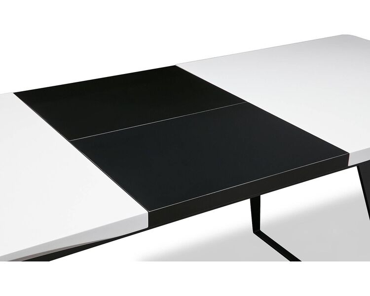 Купить Стол DT-93 прямоугольный, металл, МДФ, 154 x 80 см, Варианты цвета: белый/черный, фото 5