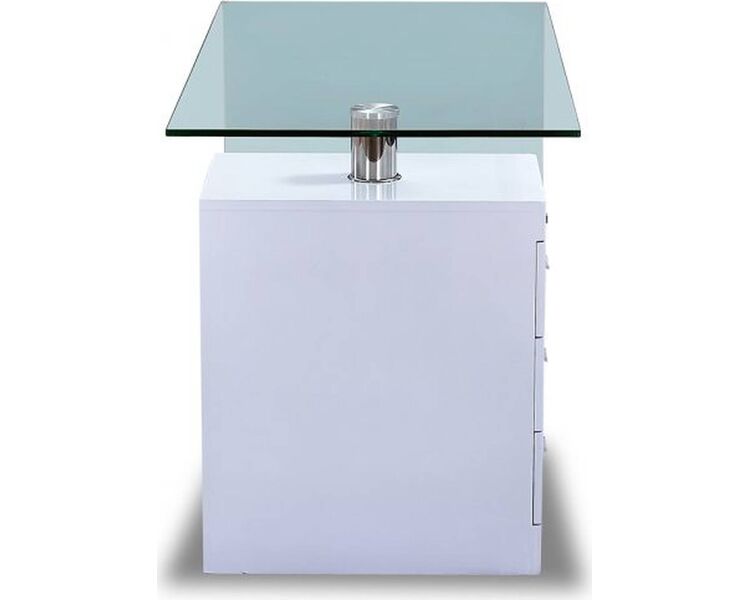 Купить Стол F-306-650 прямоугольный, стекло, стекло, 125 x 65 см, Варианты цвета: прозрачный, фото 3