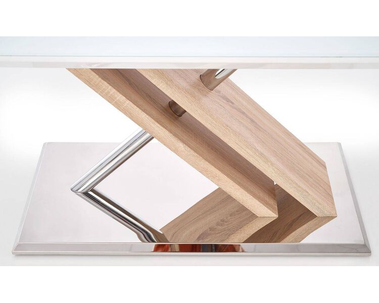 Купить Стол Halmar Nexus прямоугольный, металл, стекло, 160 x 90 см, Варианты цвета: белый, фото 6
