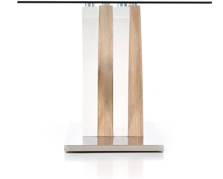Купить Стол Halmar Vilmer прямоугольный, металл, стекло, 160 x 90 см, Варианты цвета: прозрачный, фото 3