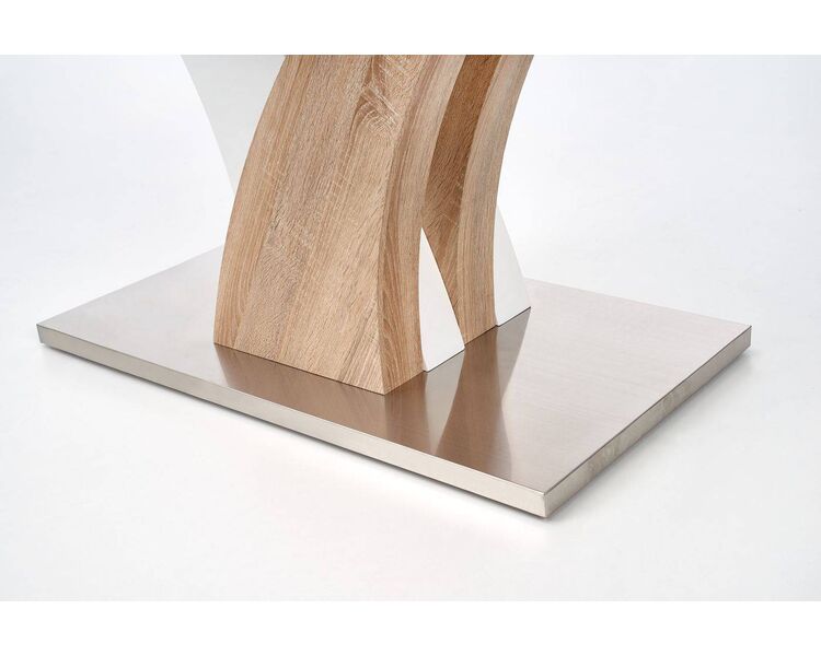 Купить Стол Halmar Vilmer прямоугольный, металл, стекло, 160 x 90 см, Варианты цвета: прозрачный, фото 7