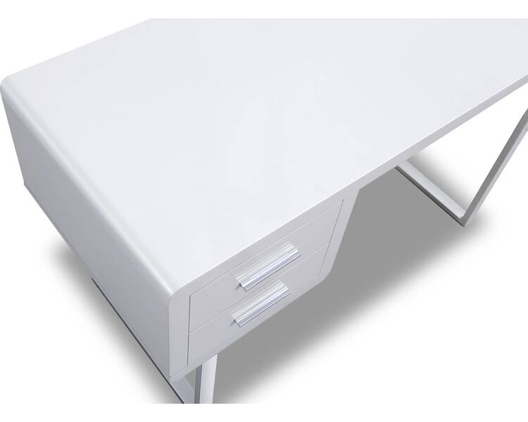Купить Стол KS 1677A прямоугольный, металл, МДФ, 120 x 55 см, Варианты цвета: белый, фото 4