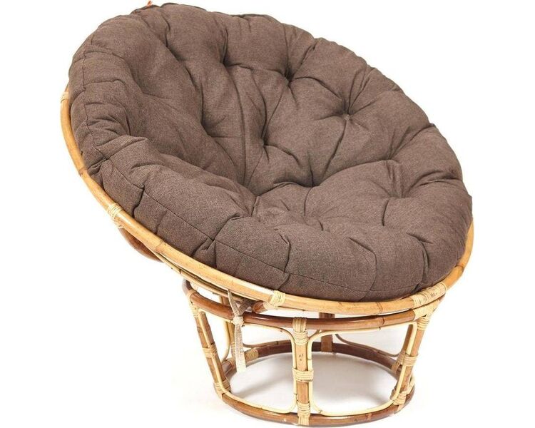 Купить Подушка для кресла Papasan, текстиль, коричневый, Цвет: коричневый, фото 3