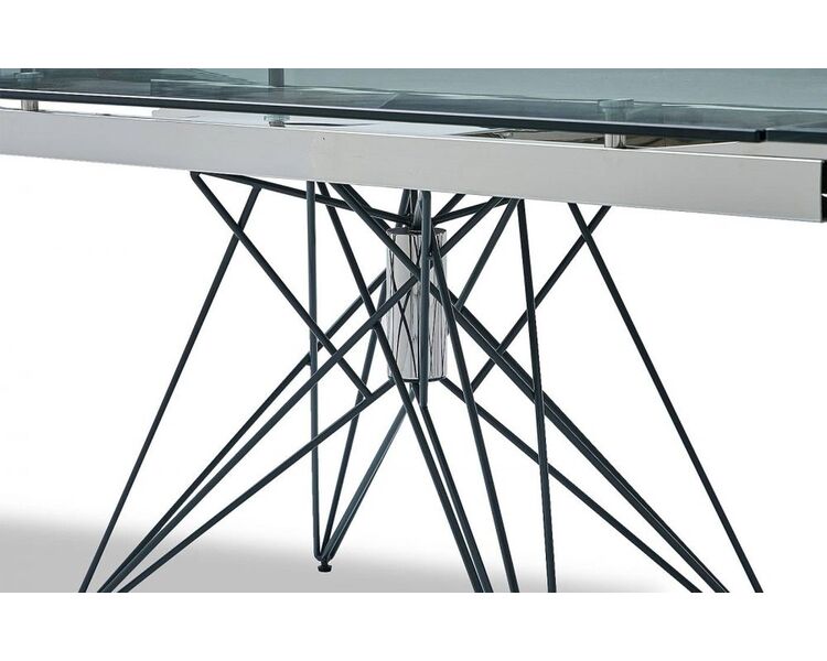 Купить Стол T041 прямоугольный, металл, стекло, 160 x 90 см, Варианты размера: 160, фото 3