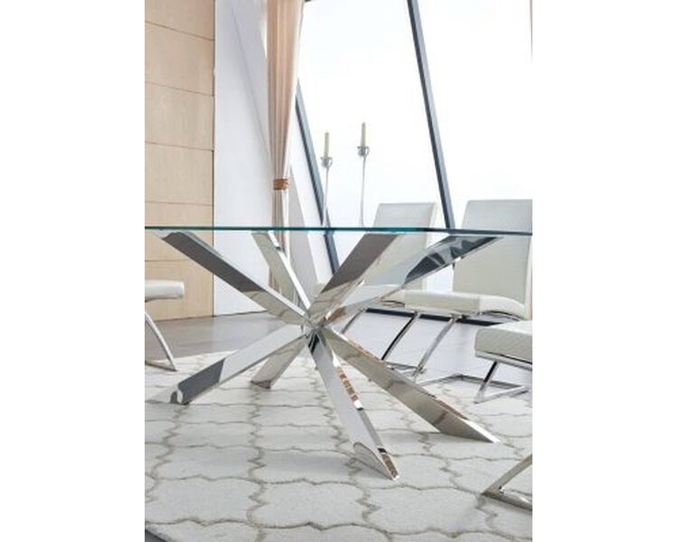 Купить Стол T088 прямоугольный, металл, стекло, 160 x 90 см, Варианты размера: 160, фото 2