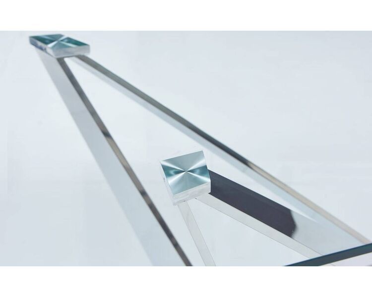 Купить Стол T102 C прямоугольный, металл, стекло, 200 x 100 см, Варианты цвета: прозрачный, фото 3