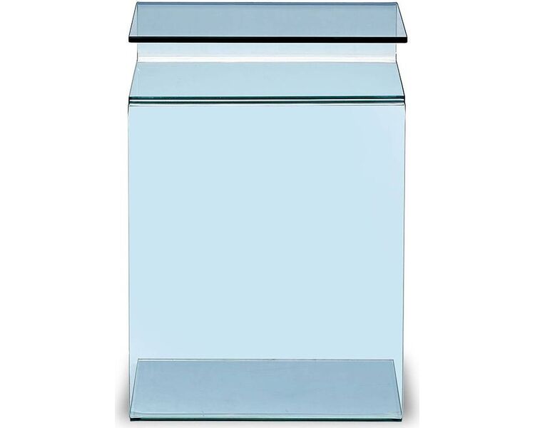 Купить Стол журнальный F-C601 прямоугольный, стекло, стекло, 42 x 37 см, Варианты цвета: прозрачный, фото 3