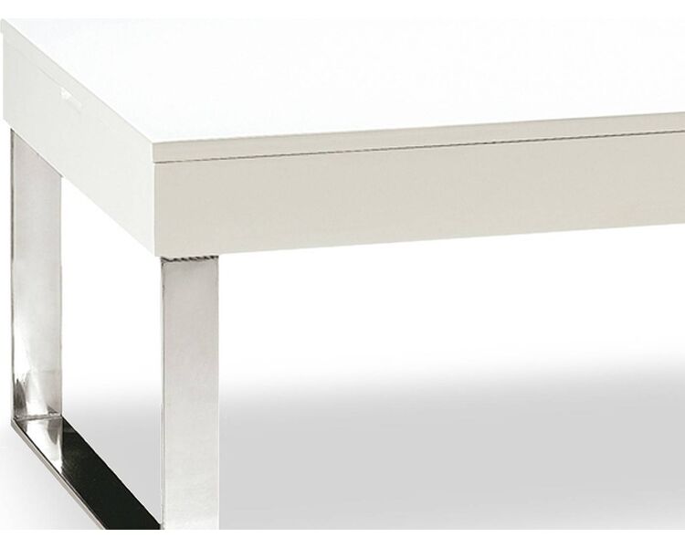 Купить Стол журнальный J030 прямоугольный белый, металл, МДФ, 110 x 60 см, Варианты цвета: белый, фото 2