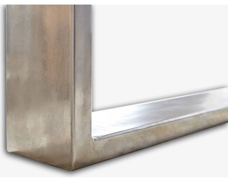 Купить Стол Дживан стальные ножки 200 прямоугольный, нержавеющая сталь, массив акации, 200 x 100 см, Варианты цвета: натуральное дерево, фото 7