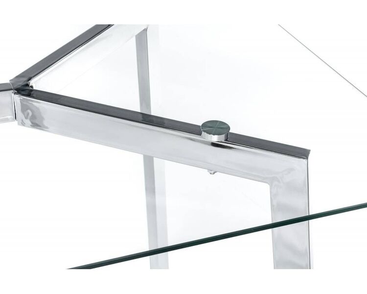 Купить Стол Modern 140 прямоугольный, металл, стекло, 140 x 80 см, Варианты цвета: прозрачный, фото 6