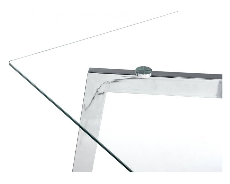 Купить Стол Modern 140 прямоугольный, металл, стекло, 140 x 80 см, Варианты цвета: прозрачный, фото 7