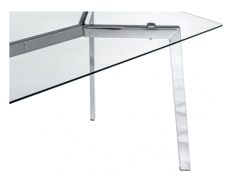 Купить Стол Modern 140 прямоугольный, металл, стекло, 140 x 80 см, Варианты цвета: прозрачный, фото 8