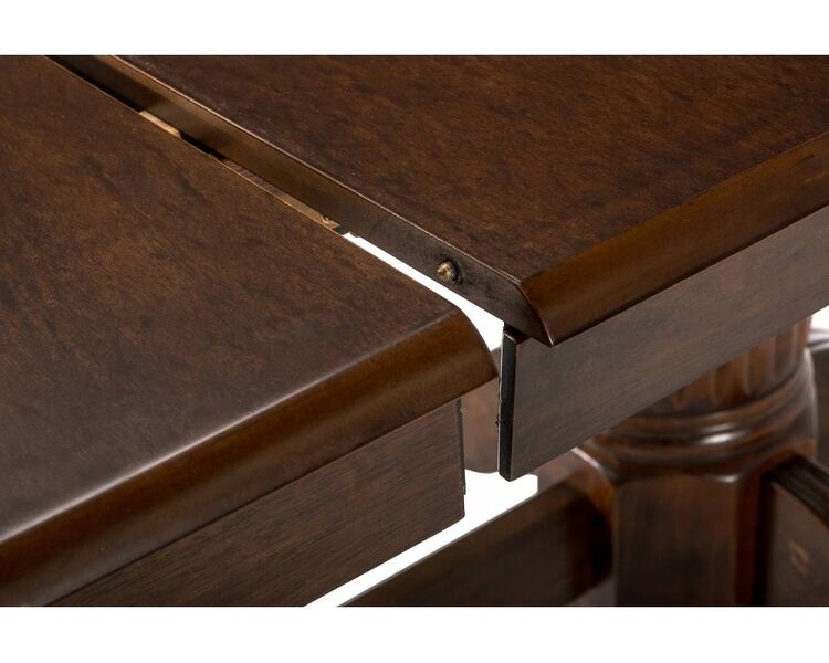 Купить Стол раздвижной Grandi dirty овальный, массив гевеи, МДФ, 160 x 100 см, Варианты цвета: коричневый, фото 6