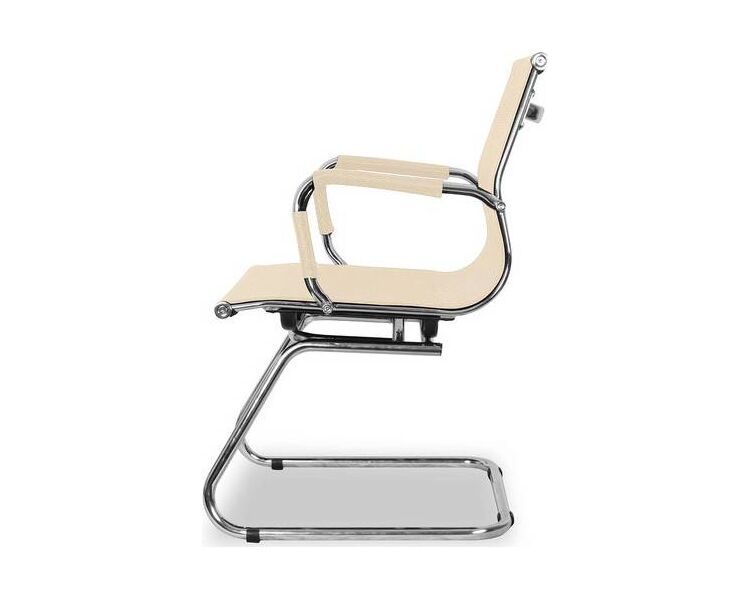 Купить Кресло для посетителей CLG-619 MXH-C бежевый, хром, Цвет: бежевый/хром, фото 5