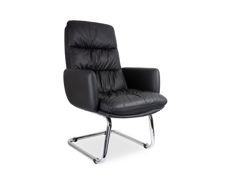 Купить Кресло для посетителей CLG-625 LBN-C черный, Цвет: черный