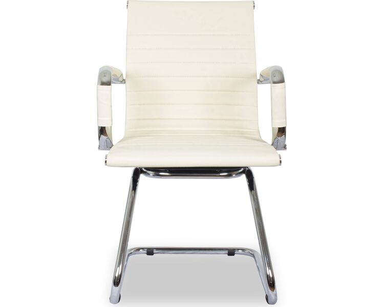 Купить Кресло для посетителей CLG-620 LXH-C бежевый, хром, Цвет: бежевый/хром, фото 2