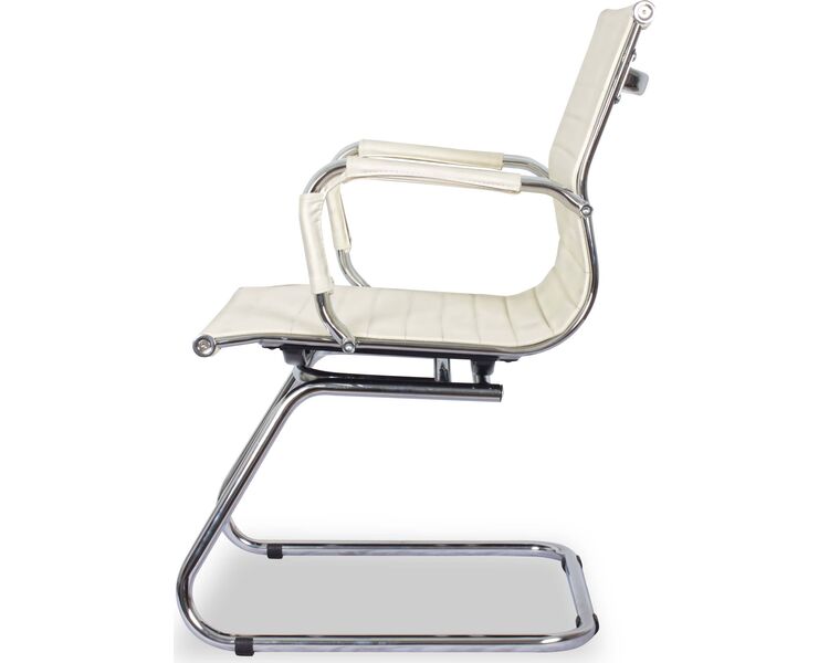 Купить Кресло для посетителей CLG-620 LXH-C бежевый, хром, Цвет: бежевый/хром, фото 5