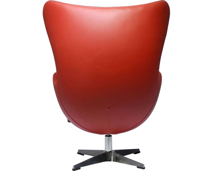 Купить Кресло Egg Chair, экокожа, красный, Цвет: красный, фото 3