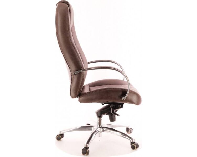 Купить Кресло компьютерное Drift Full M эко-кожа коричневый, хром, Цвет: коричневый/хром, фото 3