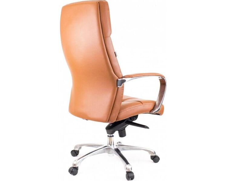 Купить Кресло компьютерное Madrid эко-кожа коричневый, хром, Цвет: коричневый/хром, фото 3
