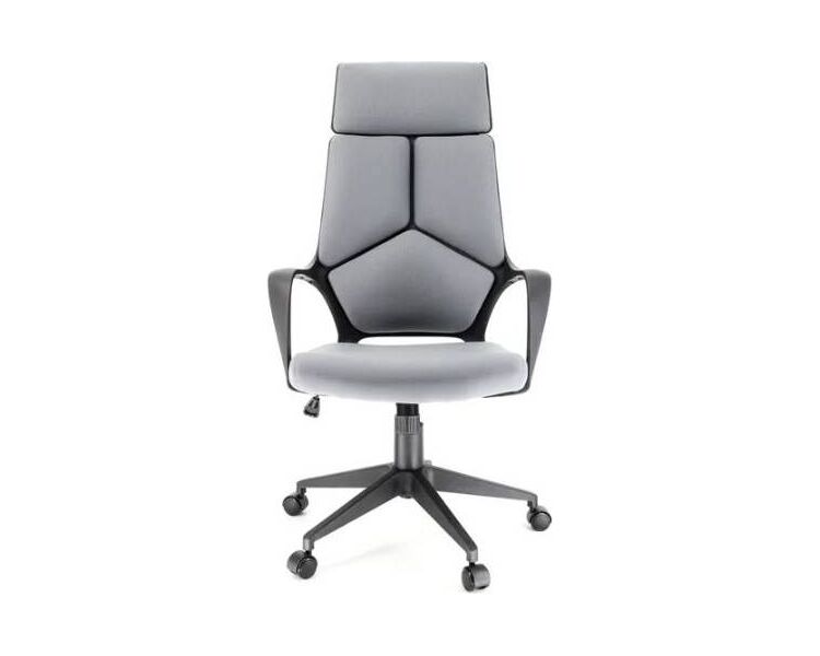 Купить Кресло компьютерное Trio Black TM ткань серый, черный, Цвет: серый, фото 2