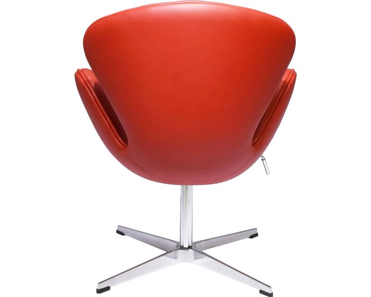Купить Кресло Swan Chair, кожа, красный, Цвет: красный, фото 3