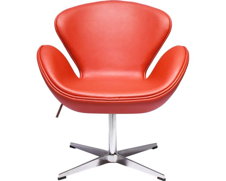 Купить Кресло Swan Chair, кожа, красный, Цвет: красный, фото 4