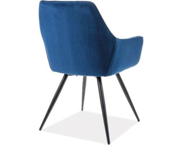 Купить Стул-кресло Signal Cherry Velvet синий, черный, Цвет: синий, фото 2