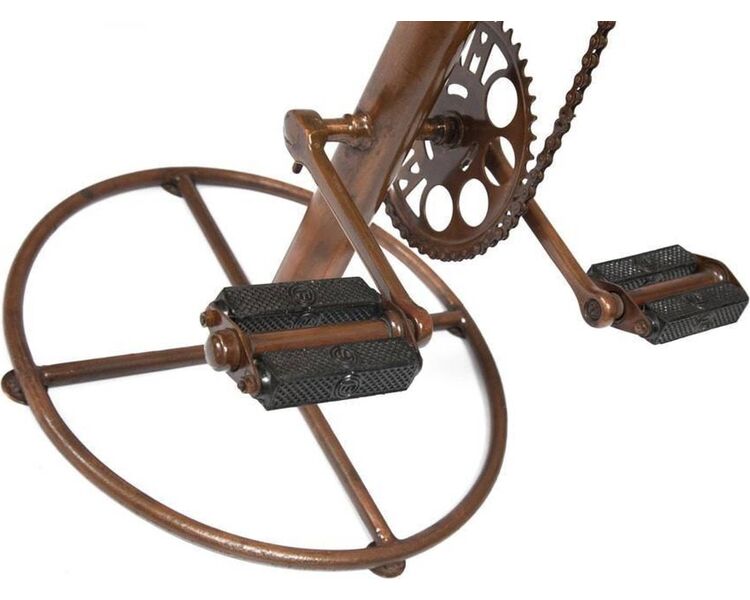 Купить Табурет барный Bike коричневый, античная медь, Цвет: коричневый/античная медь, фото 2