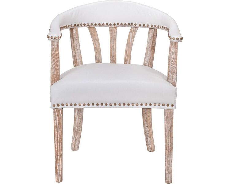Купить Стул-кресло Tanner white leather белый, натуральный, Цвет: белый, фото 2