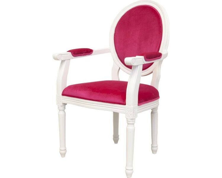 Купить Стул-кресло Diella white розовый, белый, Цвет: розовый, фото 4