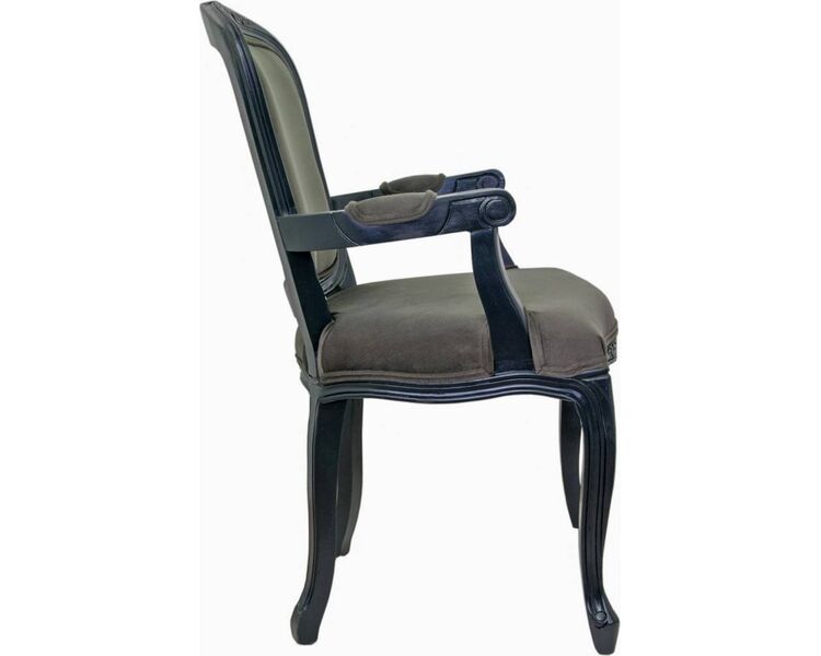 Купить Стул-кресло Gran arm black серо-коричневый, черный, Цвет: серо-коричневый, фото 2