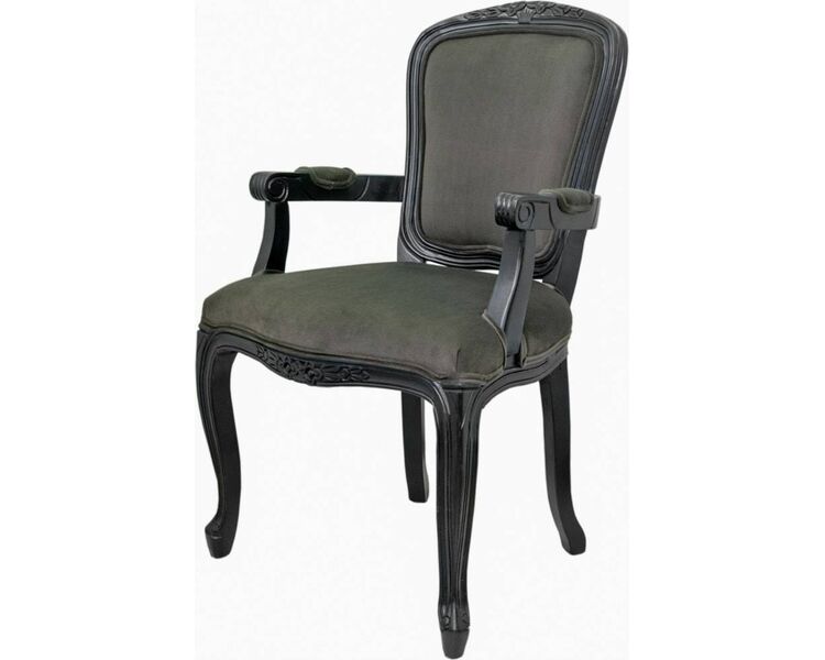 Купить Стул-кресло Gran arm black серо-коричневый, черный, Цвет: серо-коричневый, фото 4