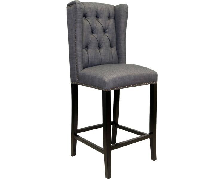 Купить Барный стул Skipton серый, черный, Цвет: серый