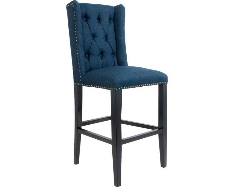 Купить Барный стул Skipton синий, черный, Цвет: синий