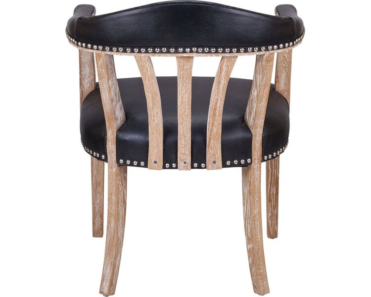 Купить Стул-кресло Tanner black leather черный, натуральный, Цвет: черный, фото 5