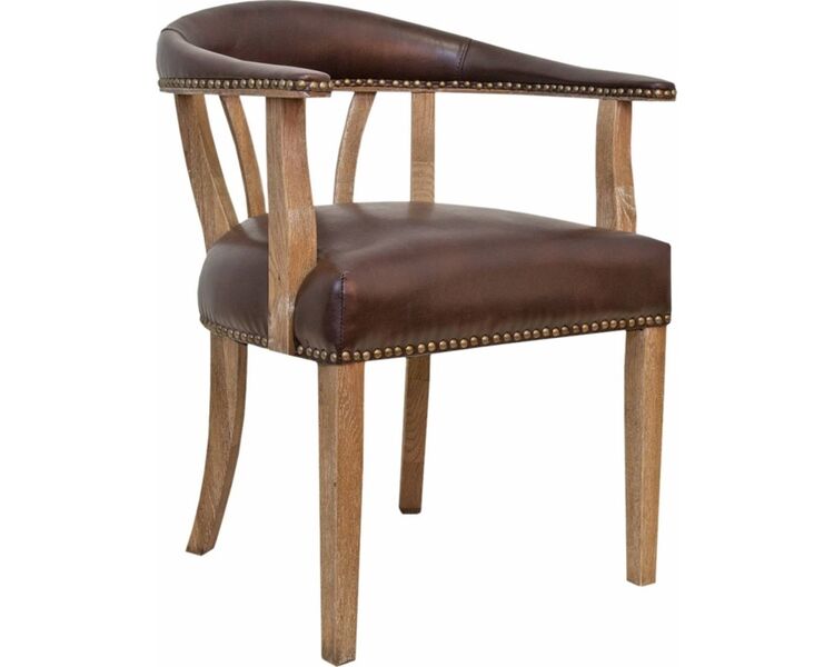 Купить Стул-кресло Tanner коричневый, натуральный, Цвет: коричневый
