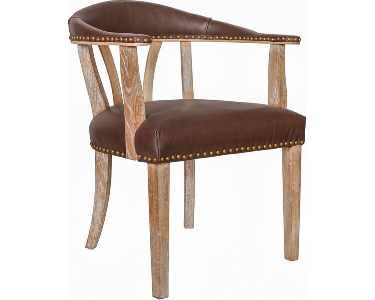 Купить Стул-кресло Tanner leather коричневый, натуральный, Цвет: коричневый