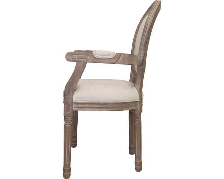 Купить Стул-кресло Volker arm бежевый, натуральный, Цвет: бежевый, фото 3