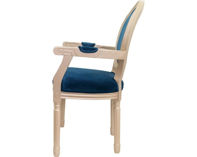 Купить Стул-кресло Volker arm gold сине-зеленый, золото, Цвет: сине-зеленый, фото 3