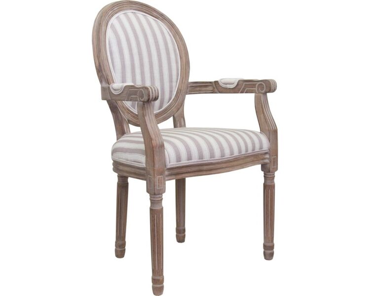 Купить Стул-кресло Volker arm серый, натуральный, Цвет: серый
