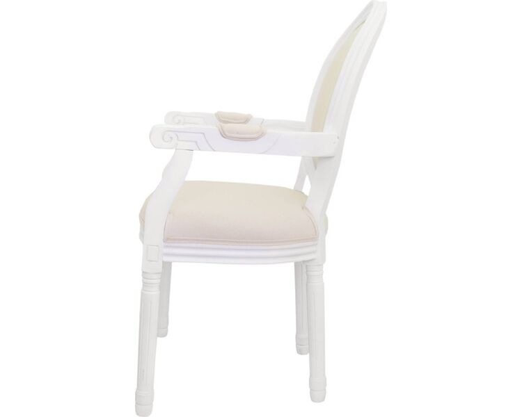 Купить Стул-кресло Volker arm white бежевый, белый, Цвет: бежевый, фото 3