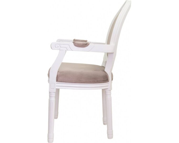 Купить Стул-кресло Volker arm white коричневый, белый, Цвет: коричневый, фото 3