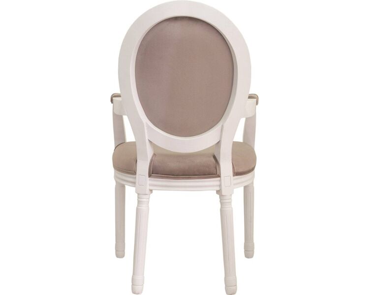 Купить Стул-кресло Volker arm white коричневый, белый, Цвет: коричневый, фото 4