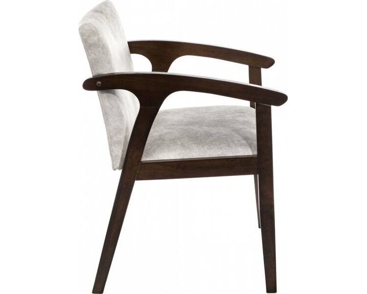Купить Стул-кресло Lono серый, темное дерево, Цвет: серый, фото 2