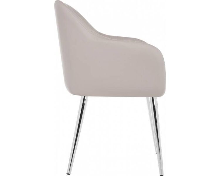 Купить Стул-кресло Mody светло-серый, хромированный , Цвет: светло-серый, фото 2
