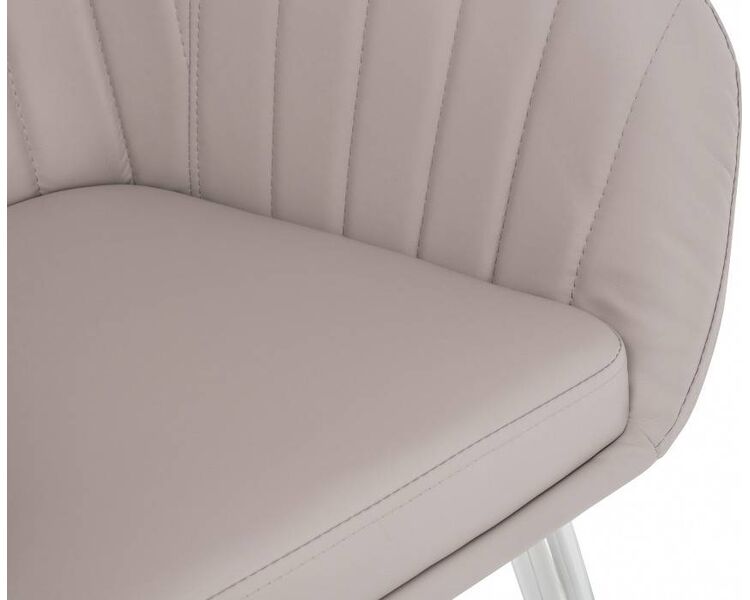 Купить Стул-кресло Mody светло-серый, хромированный , Цвет: светло-серый, фото 5