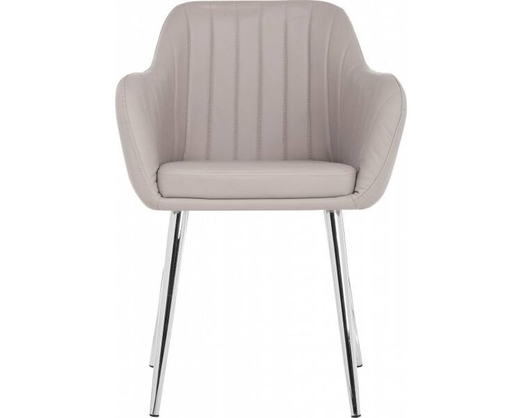 Купить Стул-кресло Mody светло-серый, хромированный , Цвет: светло-серый, фото 8