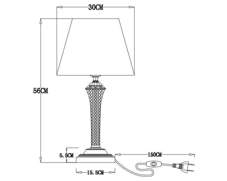 Купить Настольная лампа Arte Lamp Gracie A7301LT-1PB, фото 2