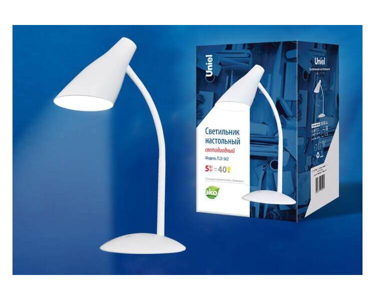 Купить Настольная лампа Uniel TLD-562 White/LED/360Lm/4500K/Dimmer UL-00004464, фото 2